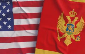Флаг США и Черногории