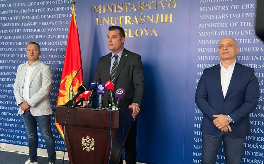 Пресс-конференция МВД Черногории