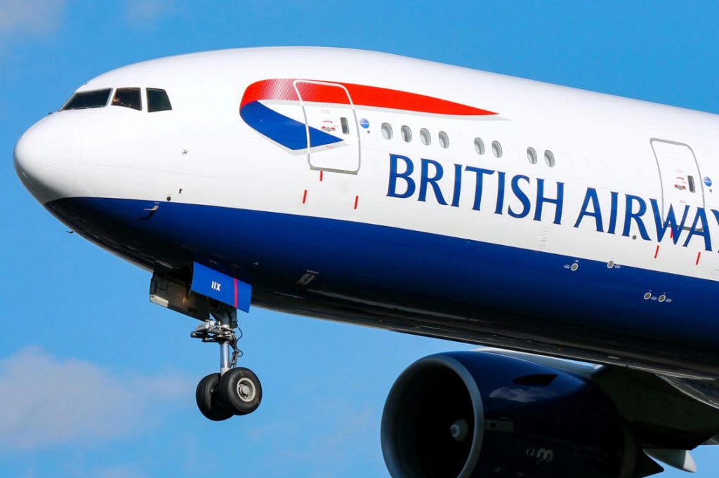 Самолет авиакомпании British Airways