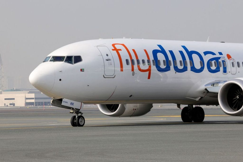 Самолет авиакомпании FlyDubai