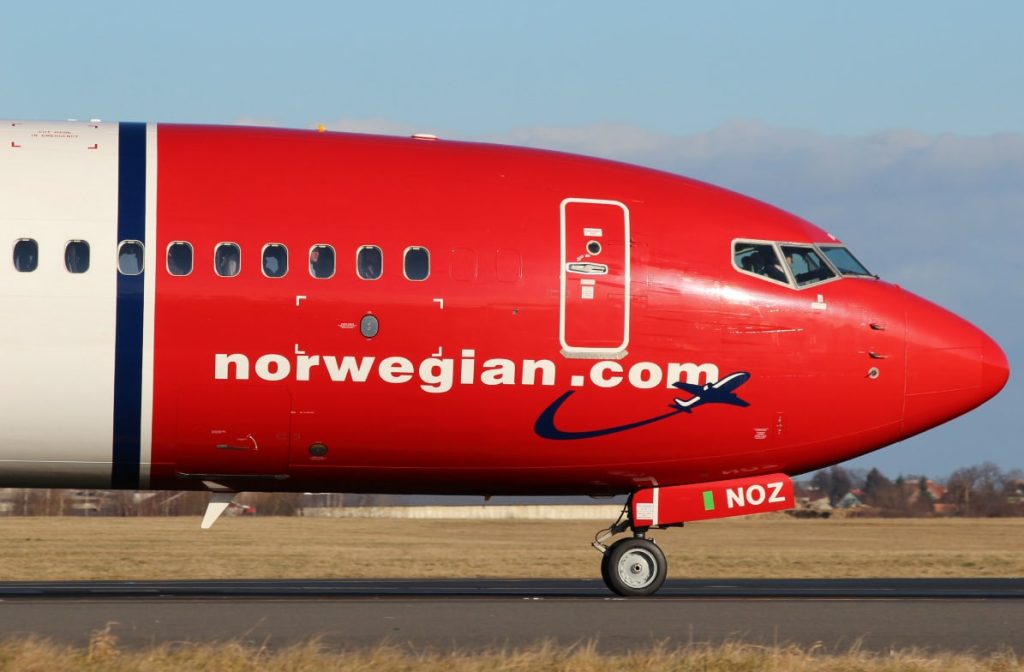 Самолет авиакомпании Norwegian