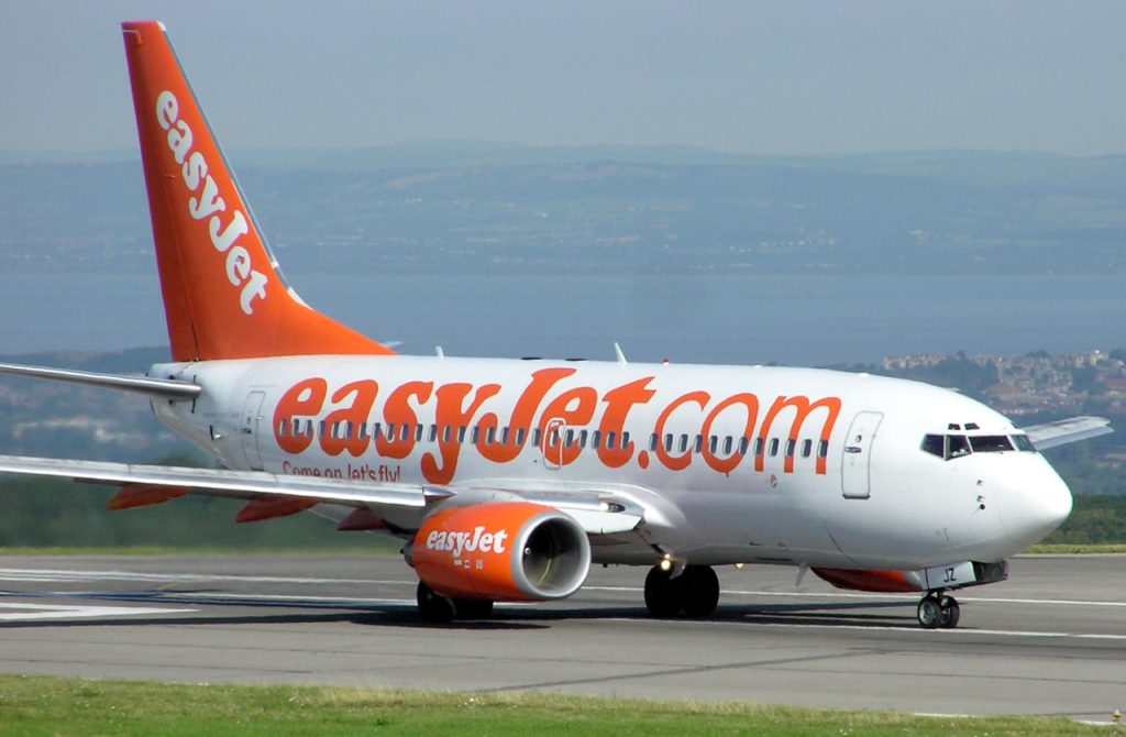 Самолет авиакомпании EasyJet