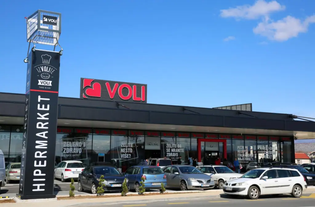 Магазин Voli в Черногории