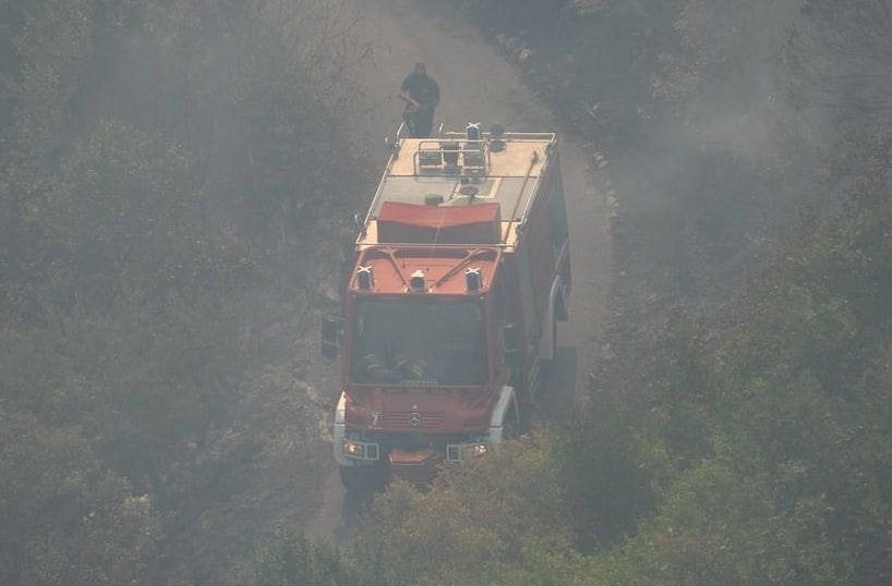 Тушение лесных пожаров в Подгорице