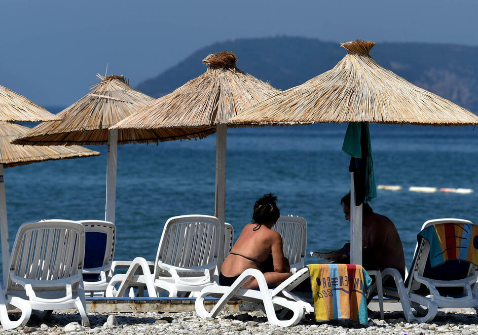 Туристы у моря