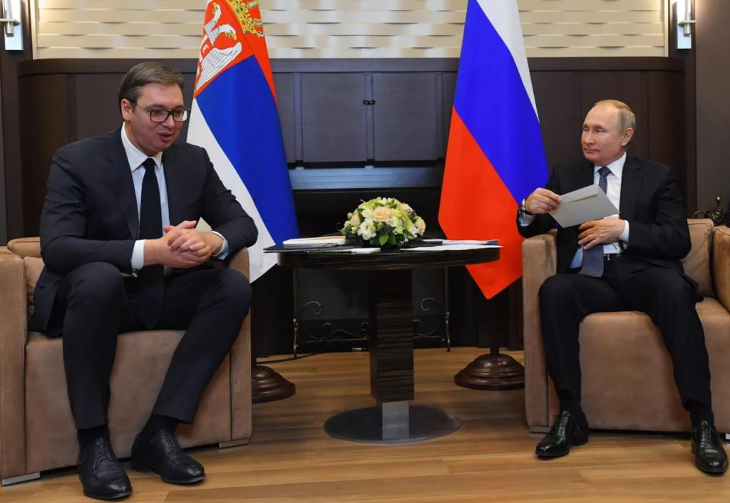 Встреча Александра Вучича и Владимира Путина
