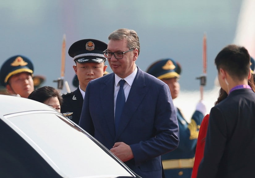 Президент Сербии Александр Вучич с визитом в Пекине