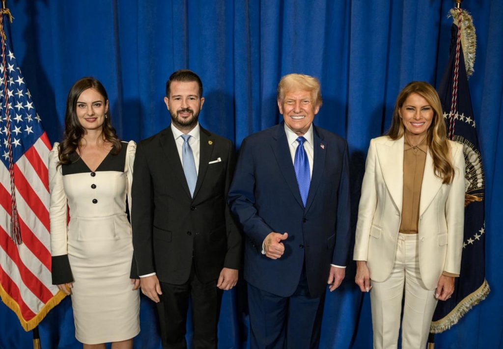 Президент Черногории Яков Милатович на встрече с лидером США Дональдом Трампом