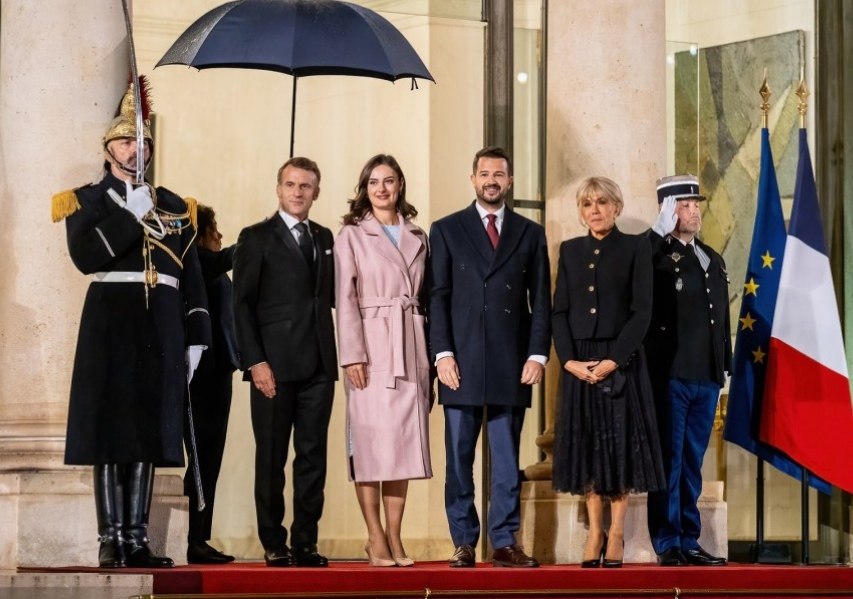 Встреча президентов Черногории и Франции