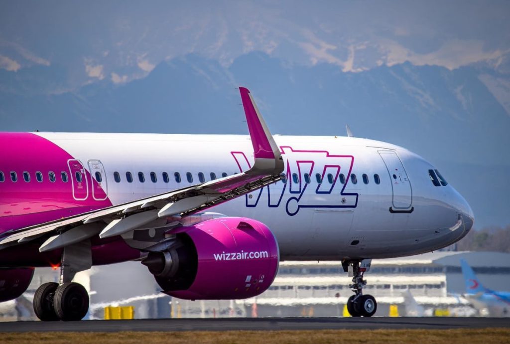 Самолет авиакомпании Wizz Air