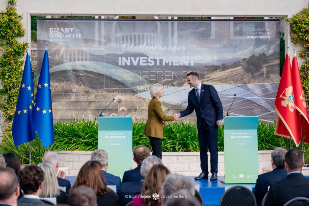 Рукопожатие Милойко Спаича и Урсулы фон дер Ляйен