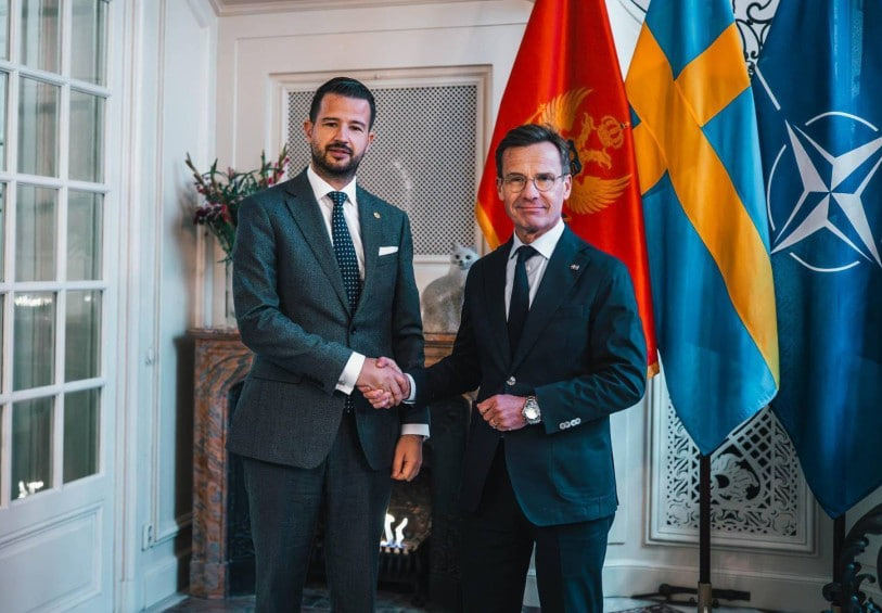 Встреча президента Черногории Якова Милатовича с премьер-министром Швеции Ульфом Кристерссоном