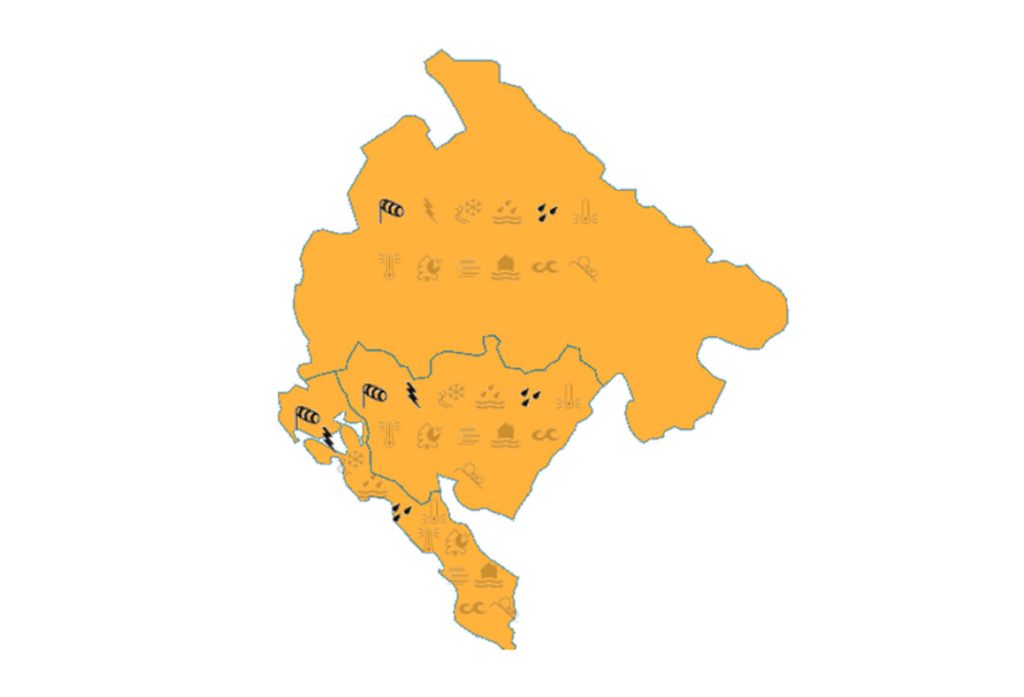Карта метеорологического предупреждения