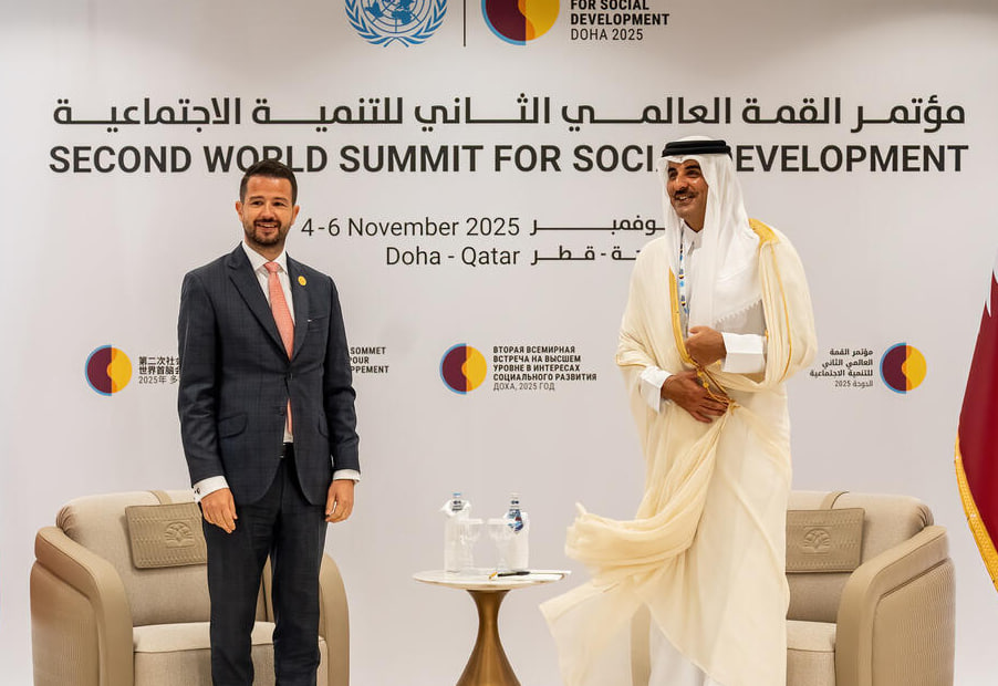 Эмир Катара и президент Черногории