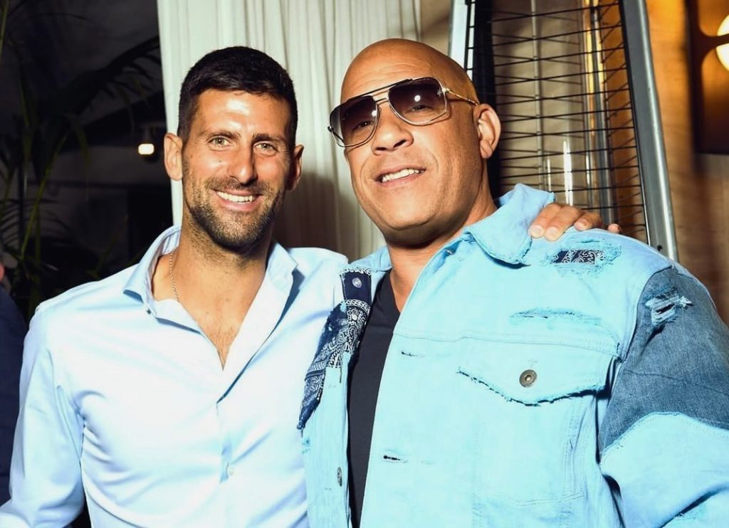 Новак Джокович с Вин Дизелем