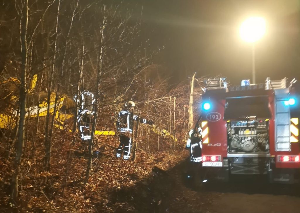 Место крушения самолет Air Tractor в Хорватии