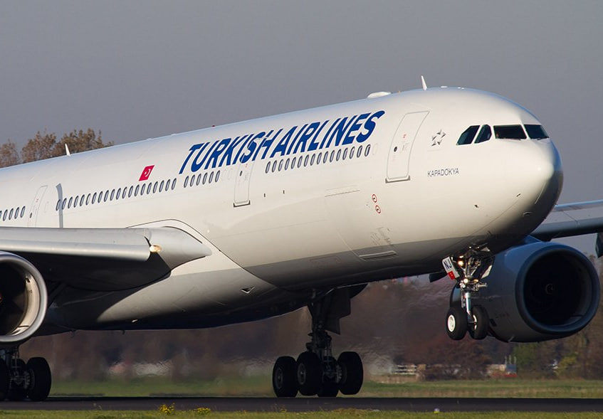 Самолет авиакомпании Turkish Airlines
