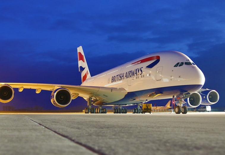 Самолет авиакомпании British Airways