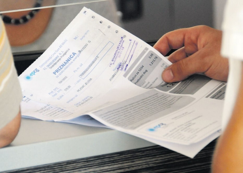 Черногорский счет за электричество