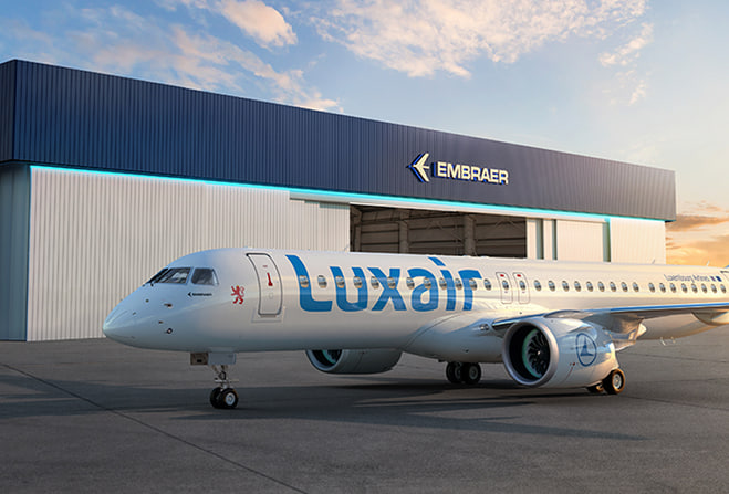 Самолет авиакомпании Luxair