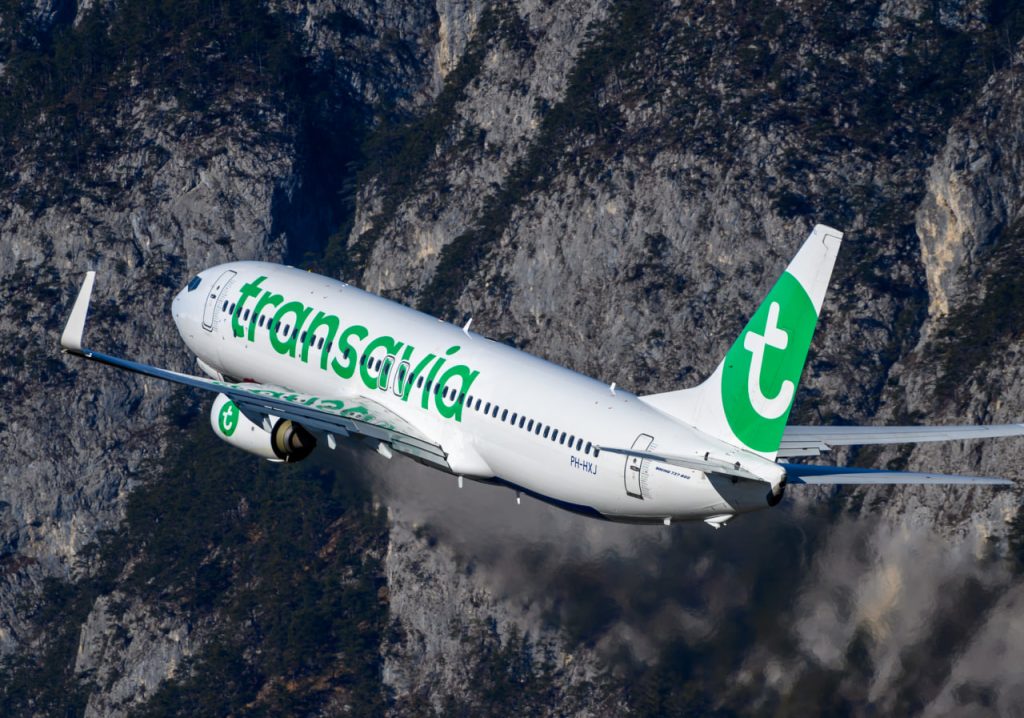 Самолет авиакомпании Transavia