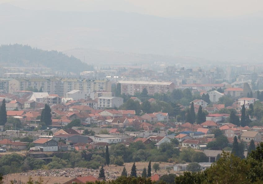 Загрязненный воздух над Подгорицей