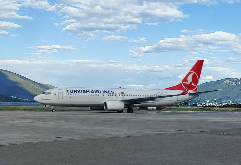 Самолет авиакомпании Turkish Airlines