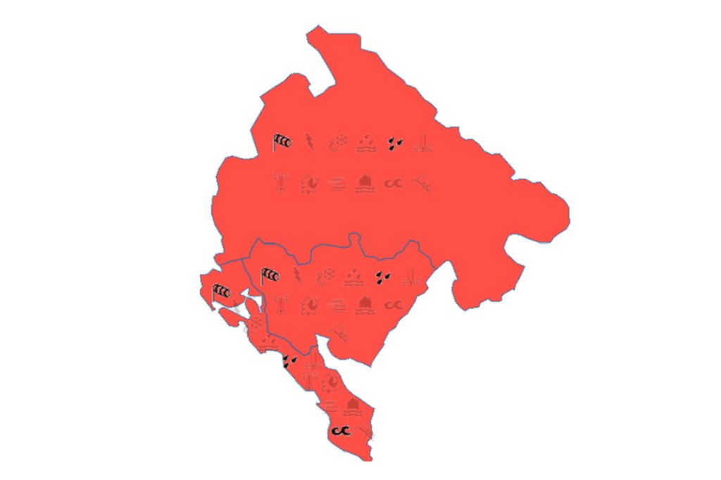 Карта метеорологического предупреждения