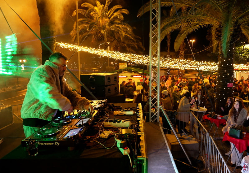 Выступление диджея на Kotor Winter Fest