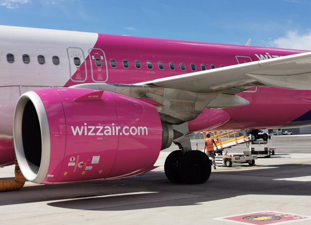 Самолет авиакомпании Wizz Air