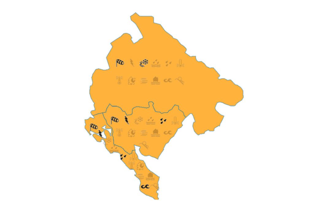 Карта метеорологического предупреждения