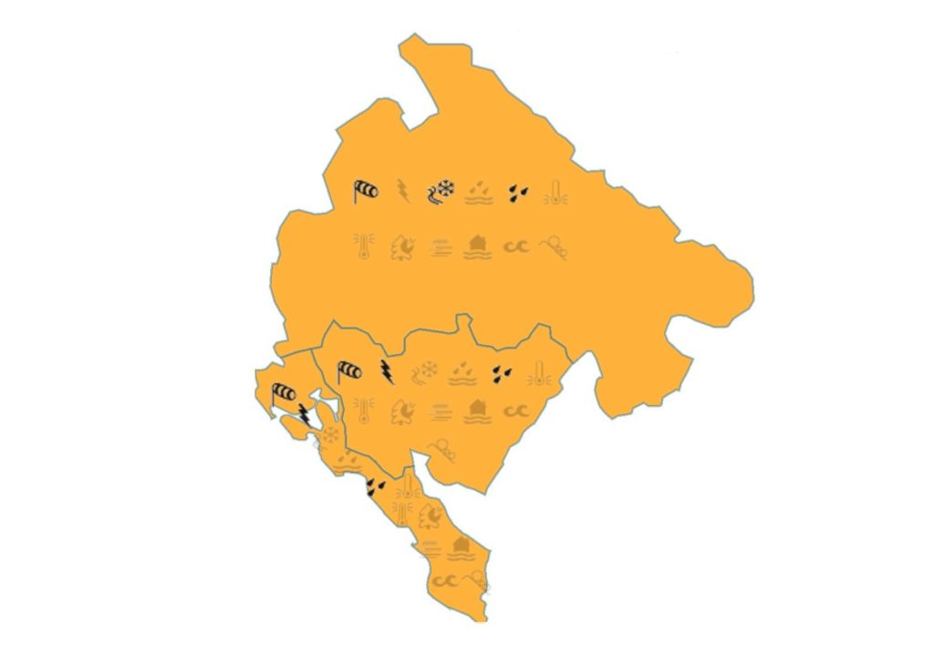 Карта метеорологического предупреждения