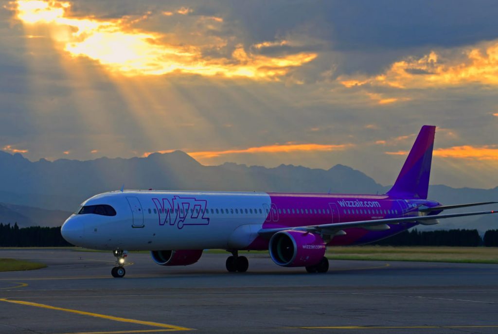 Самолет авиакомпании Wizz Air