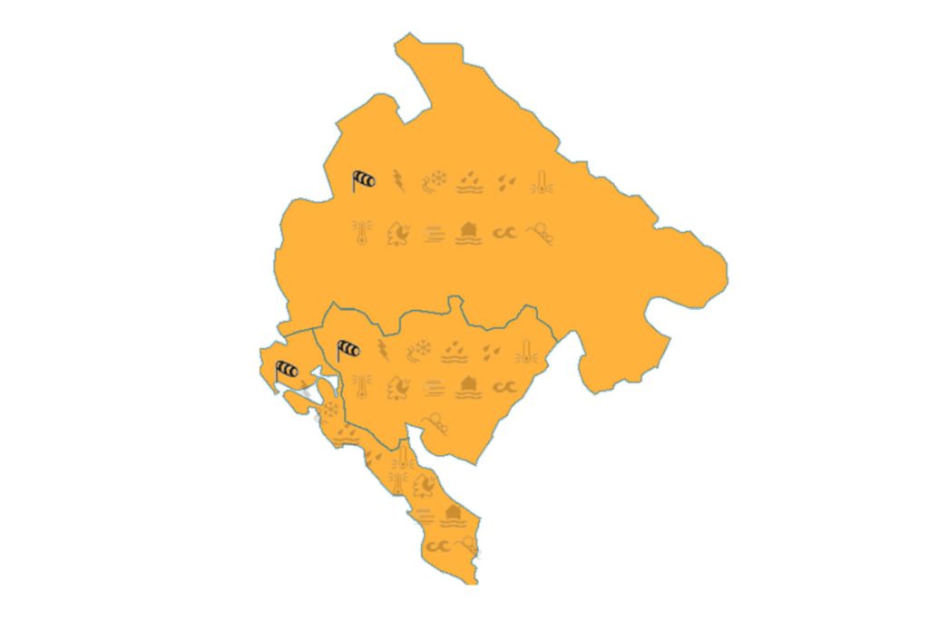 Карта метеорологического предупреждения