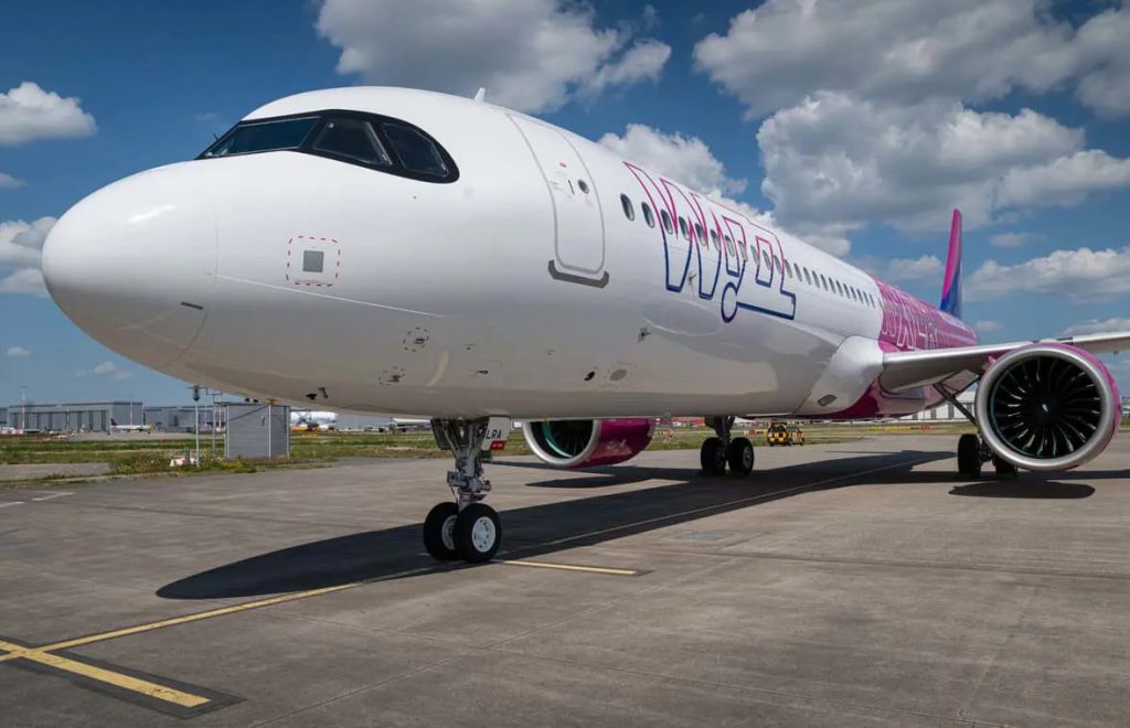 Самолет авиакомпании Wizz Air