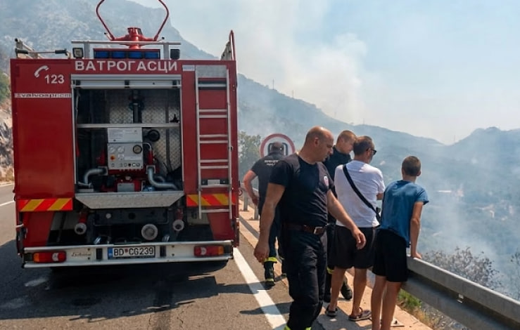 Будванские пожарные призвали к осторожности из-за жары