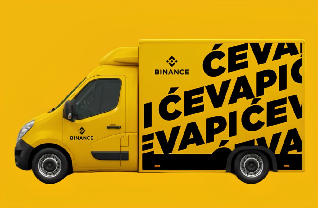 Грузовик от Binance для Ćevapi Party