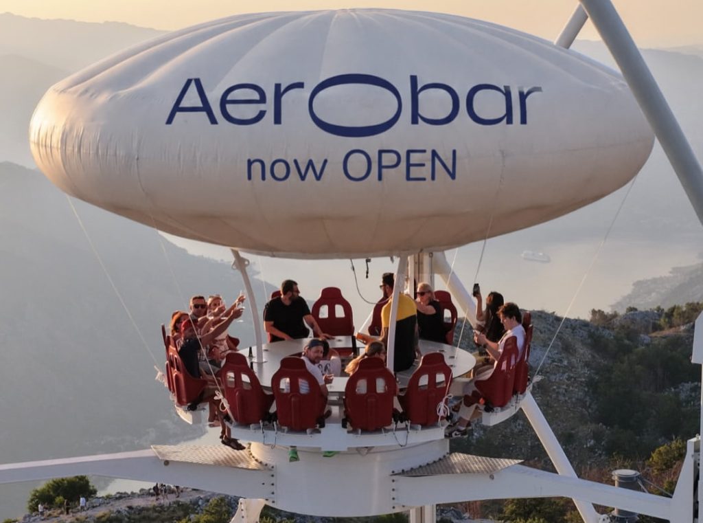 Аттракцион Aerobar на Ловчене
