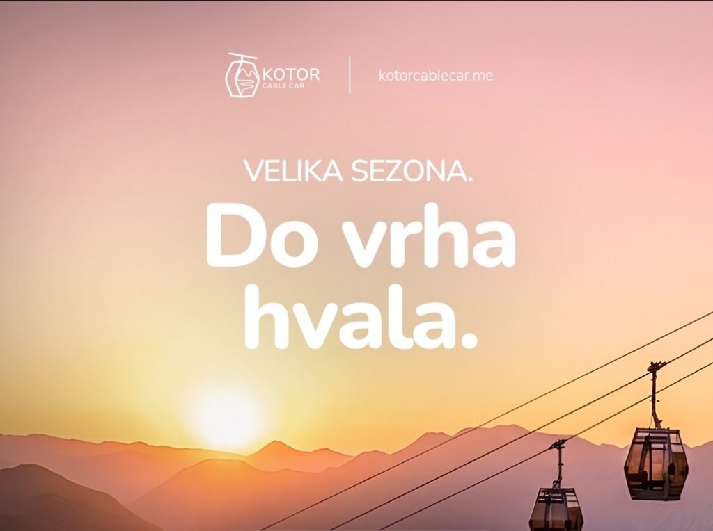Канатная дорога Котора завершит сезон бесплатным днем для гостей